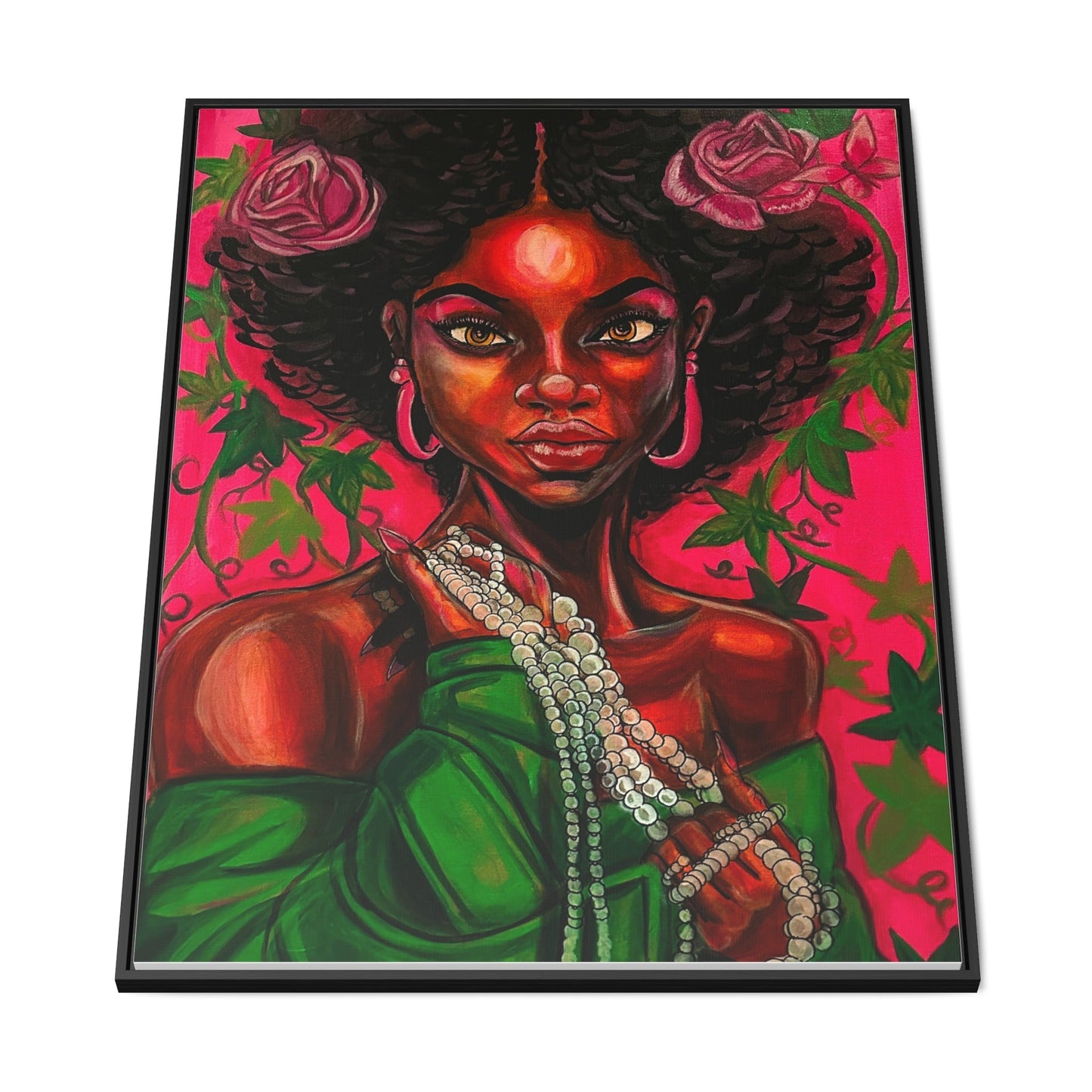 "Pearls and Ivy: Pride" 36 x 24